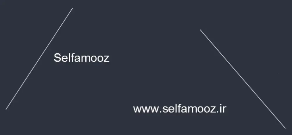 لیسپ تغییر زاویه نوشته در اتوکد