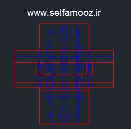 ایجاد نمای جانبی با دستور flatshot در اتوکد
