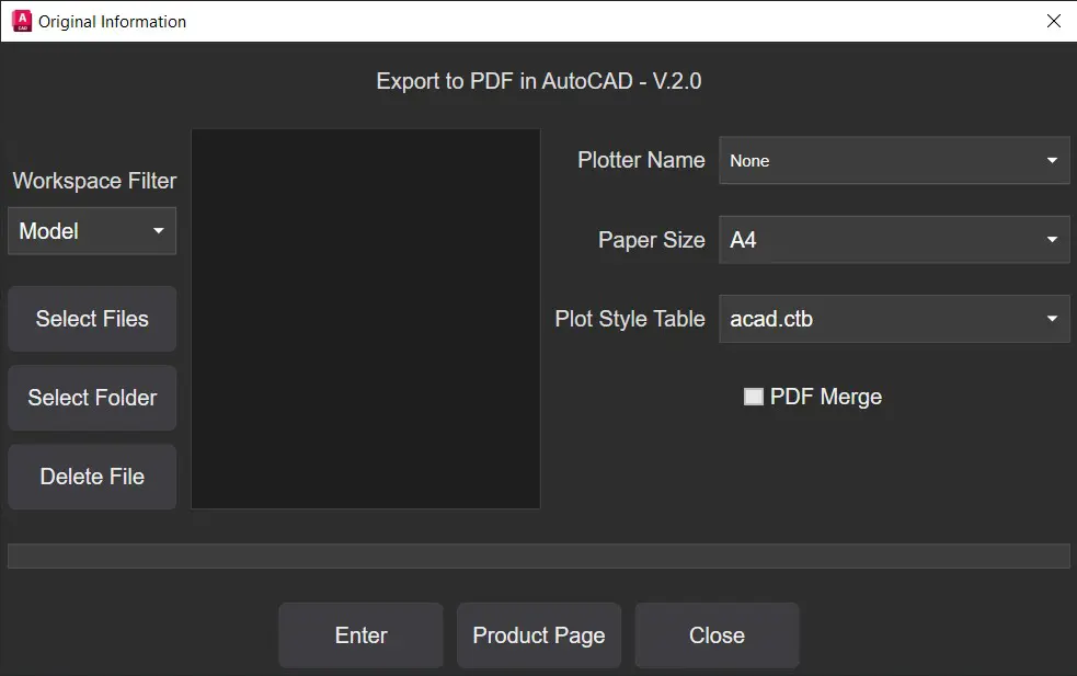 پلاگین تبدیل فایل اتوکد به PDF