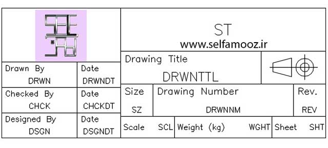 کاربرد Attribute در اتوکد