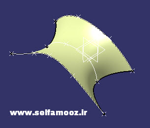 وارد کردن نقاط به کتیا و ترسیم سطح