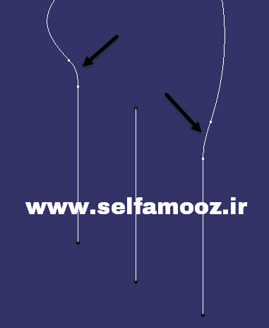 ایجاد اتصال منحنی